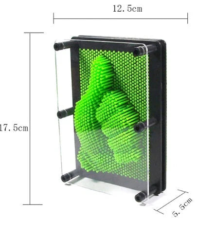 Customizable 3D Sculpture Frame - Create stunning 3D sculptures in seconds by pressing any object onto the array of pins