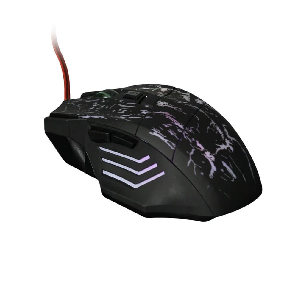Ultra-thin transparent gaming mouse with luminous function and 1200DPI resolution