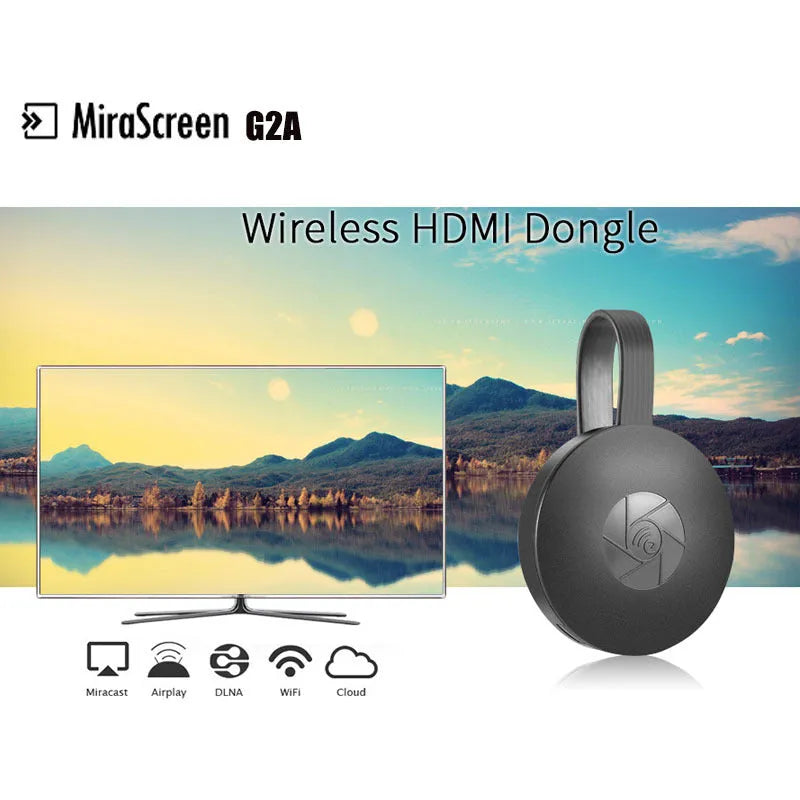Black HD wireless HDMI adapter card 18.5cm long for mobile TV projection