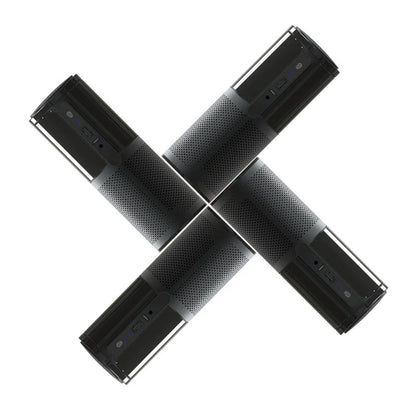 Compact car air purifier in black, reducing allergens with HEPA technology