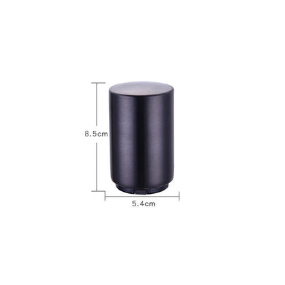 Stainless steel magnetic beer bottle opener with brushed metal finish