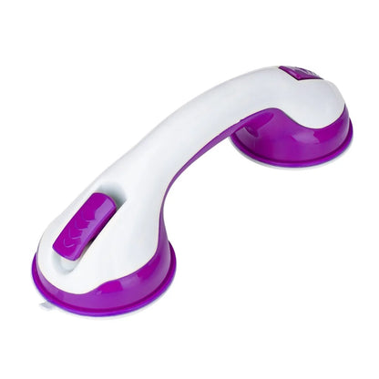 ABS suction cup bathroom handrail in green, blue, and purple for anti-slip safety