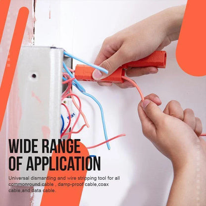 Versatile Electric Wire Stripper Pen - A multifunctional cable management tool with precision-engineered notches and user-friendly operation