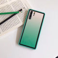 Rainbow pattern transparent phone case for Huawei smartphones in four colour options