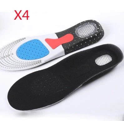 Thickened sports insole with honeycomb design for shock absorption and pain relief