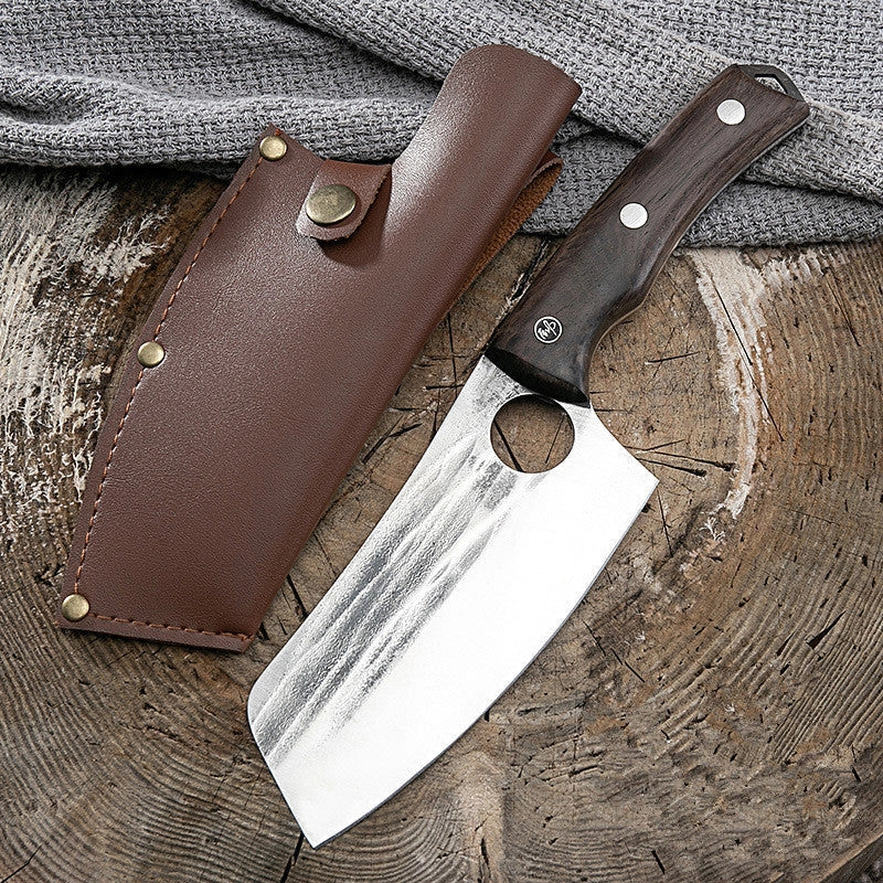 Stainless steel deboning kitchen knives with ergonomic handles and sharp molybdenum vanadium blades