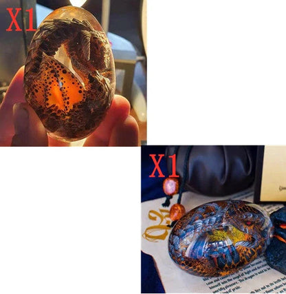 Lava Dragon Egg Desktop Decoration Dinosaur Egg Resin Crafts in various colours and base options