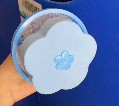 Float Filter for Washing Machine Hair Remover with flower design in various colours