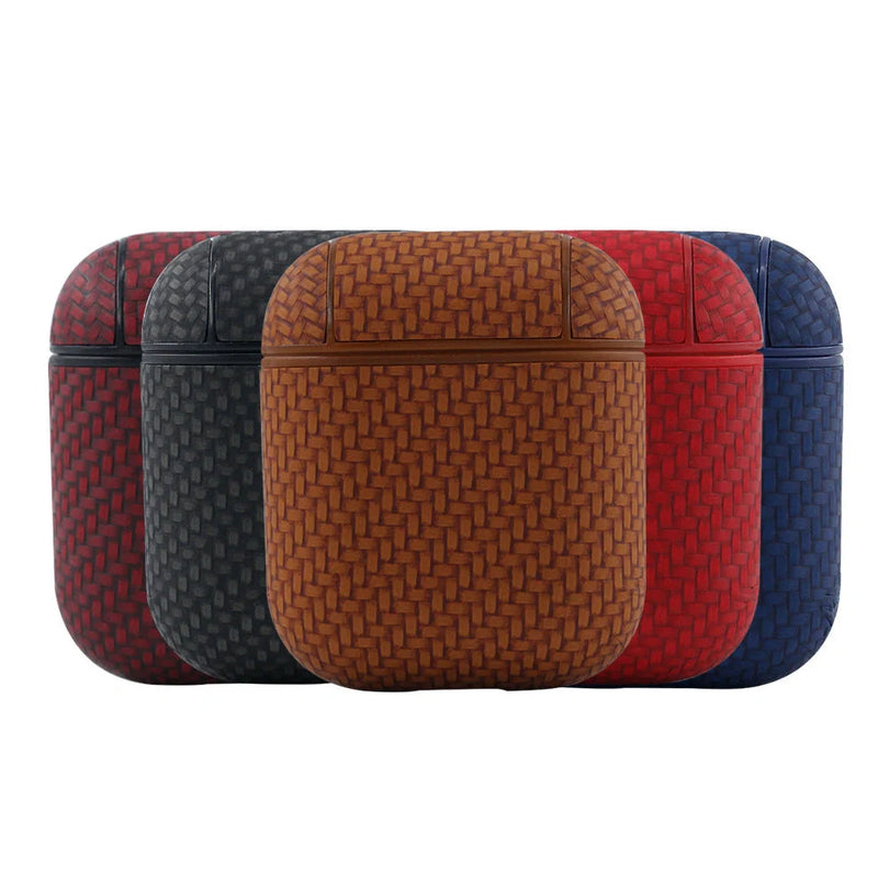 AirPods protective case compatible with iPhone models, featuring a PC inner shell with delicate texture measuring 13.5cm × 8.8cm × 2.5cm for secure device protection