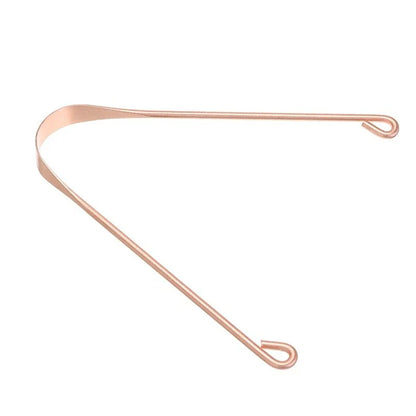 Copper tongue scraper for effective oral hygiene and fresher breath