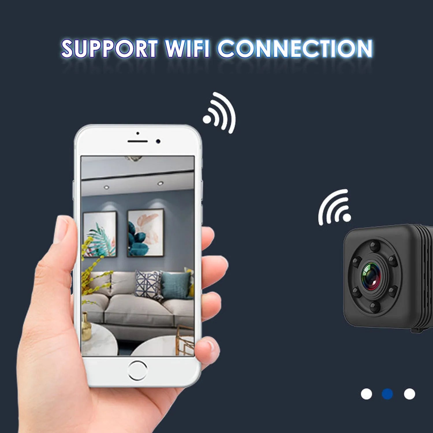 SQ29 waterproof sports camera with MicroUSB port and TF card slot