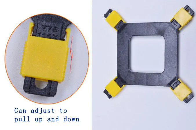 Black plastic CPU support bracket for Intel LGA2011 LGA1150 LGA1155 LGA1156 LGA1366 motherboards
