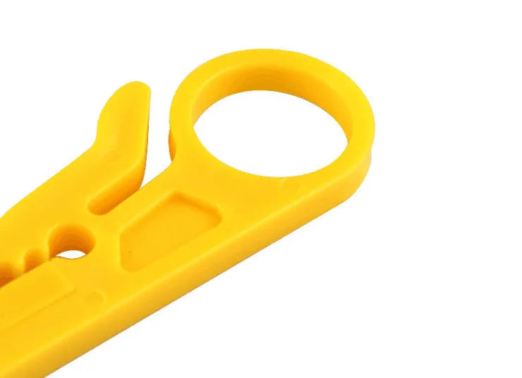 Yellow mini portable wire stripper tool for 0.6mm wires