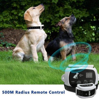 Wireless Electronic Pet Fence System with adjustable boundary and waterproof collar