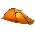 Ultralight anti-storm camping tent 2-person red double-layer with aluminium poles pitched outdoors