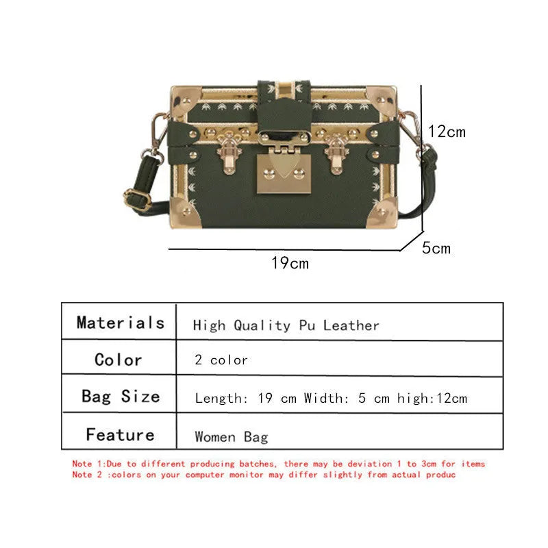 Hard PU women's shoulder bag with flap closure and cross body strap in black or green