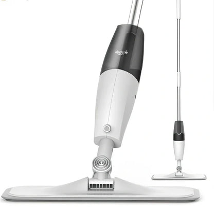 Xiaomi Deerma water spray floor mop with 360-degree rotation, 350ml reservoir, and 30cm microfibre head for efficient cleaning