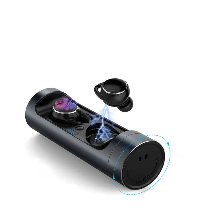 Bluetooth 5.0 wireless headset in dark grey, red and silver colour options