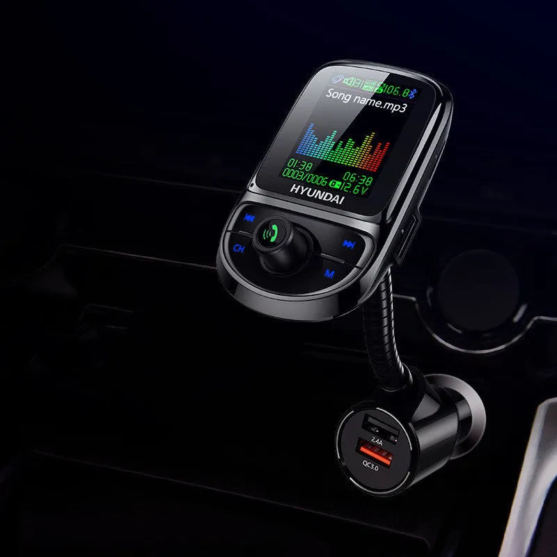 Black multi function MP3 Bluetooth player with FM transmitter for car use