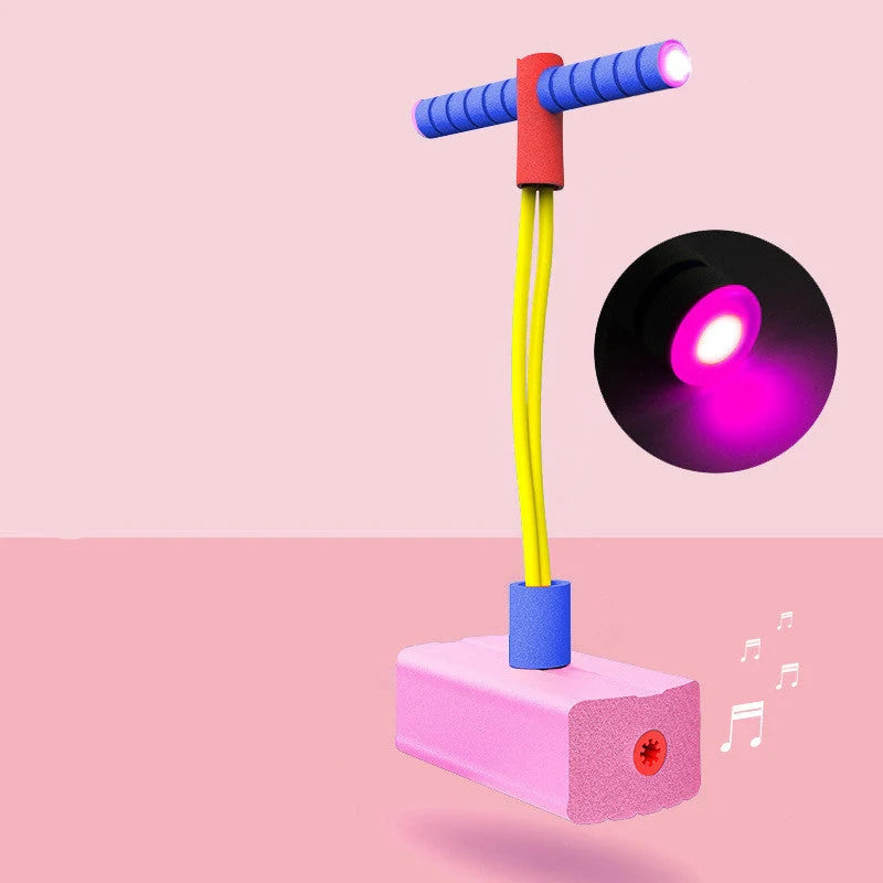 Children's balance bouncing ball toy with detachable handle in various colours