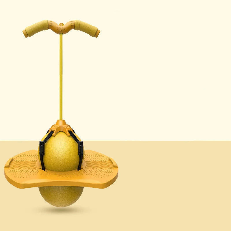 Children's balance bouncing ball toy with detachable handle in various colours