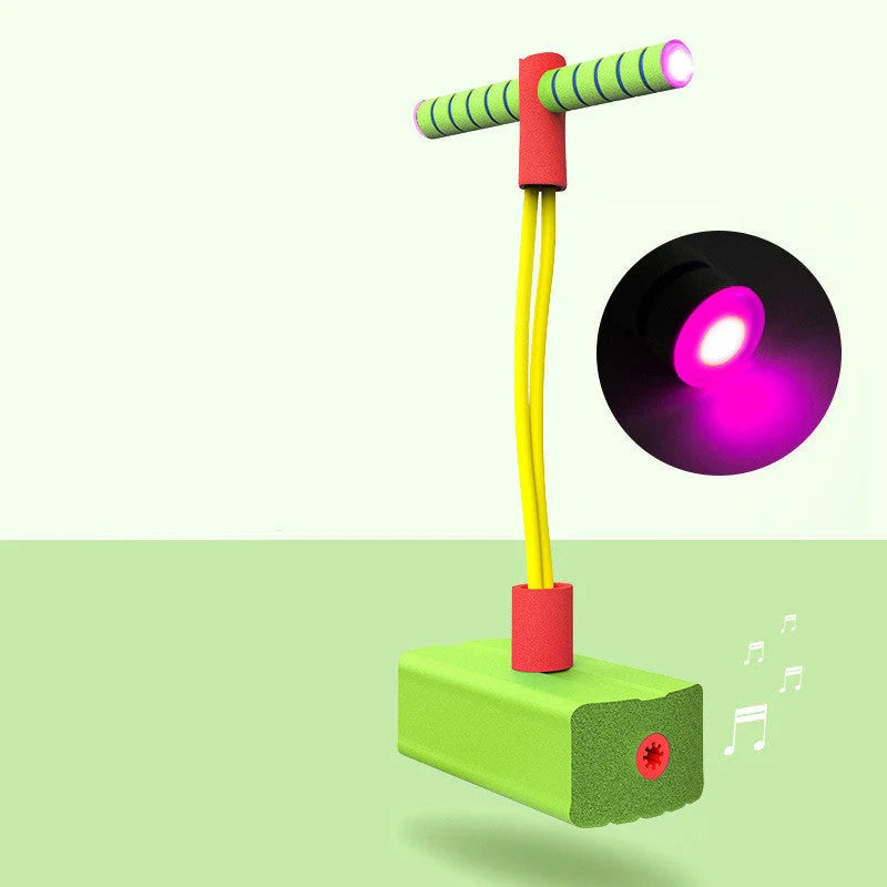 Children's balance bouncing ball toy with detachable handle in various colours