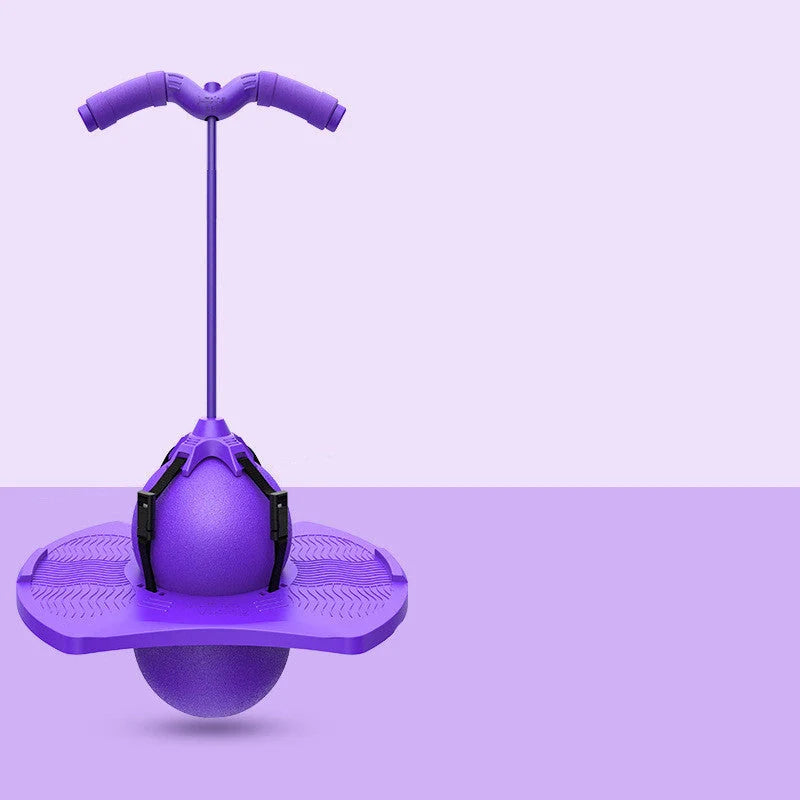 Children's balance bouncing ball toy with detachable handle in various colours