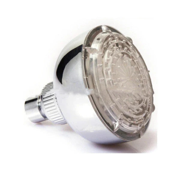 Adjustable 7-Color LED Shower Head with temperature-sensitive lights and water-saving technology