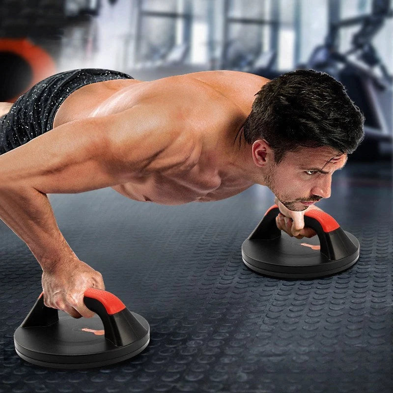 Multifunctional chest muscle trainer with wave handle and non-slip base for home workouts