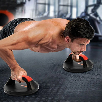 Multifunctional chest muscle trainer with wave handle and non-slip base for home workouts