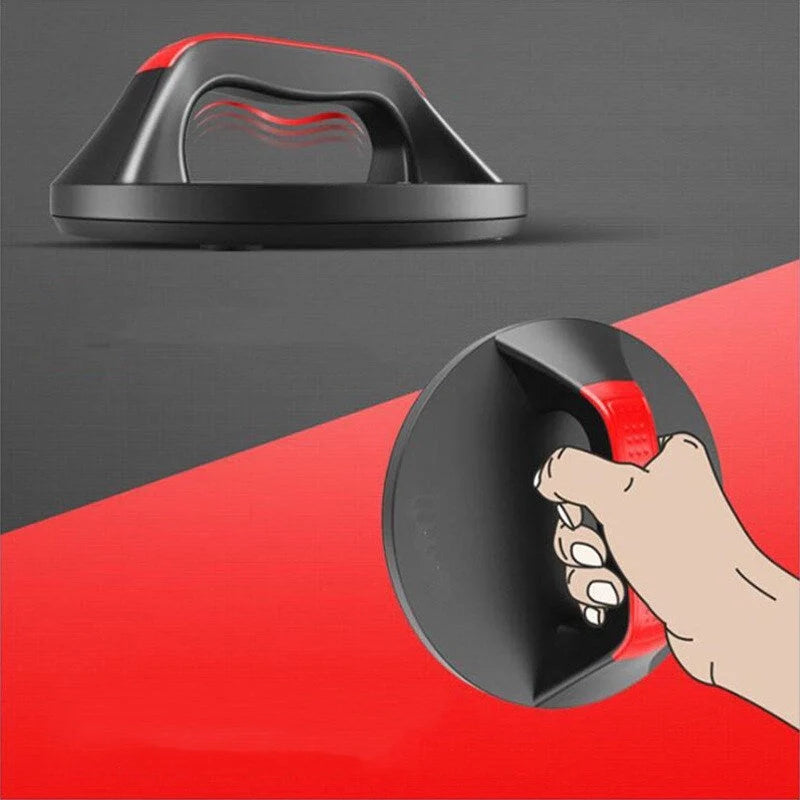 Multifunctional chest muscle trainer with wave handle and non-slip base for home workouts