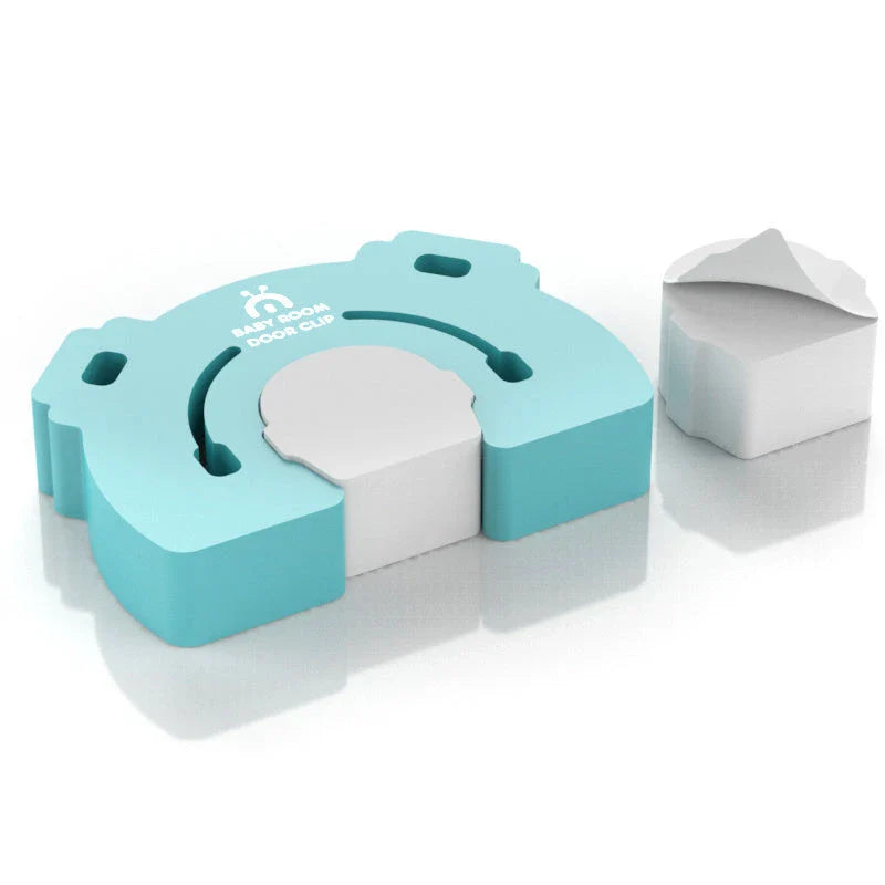 Adorable animal-themed door stopper in various colors to keep babies safe from door-related hazards