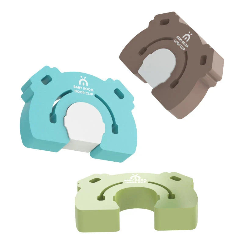 Adorable animal-themed door stopper in various colors to keep babies safe from door-related hazards