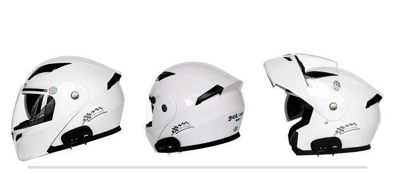 Motorcycle Bluetooth Helmet with FM radio, available in multiple colours and sizes