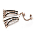 Rose gold stainless steel watch strap for female watches, fits 38/40mm or 42/44mm case, five colour choices