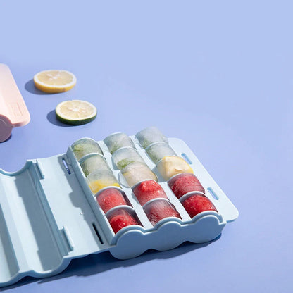 Food grade silicone ice tray for making large ice hockey pucks at home