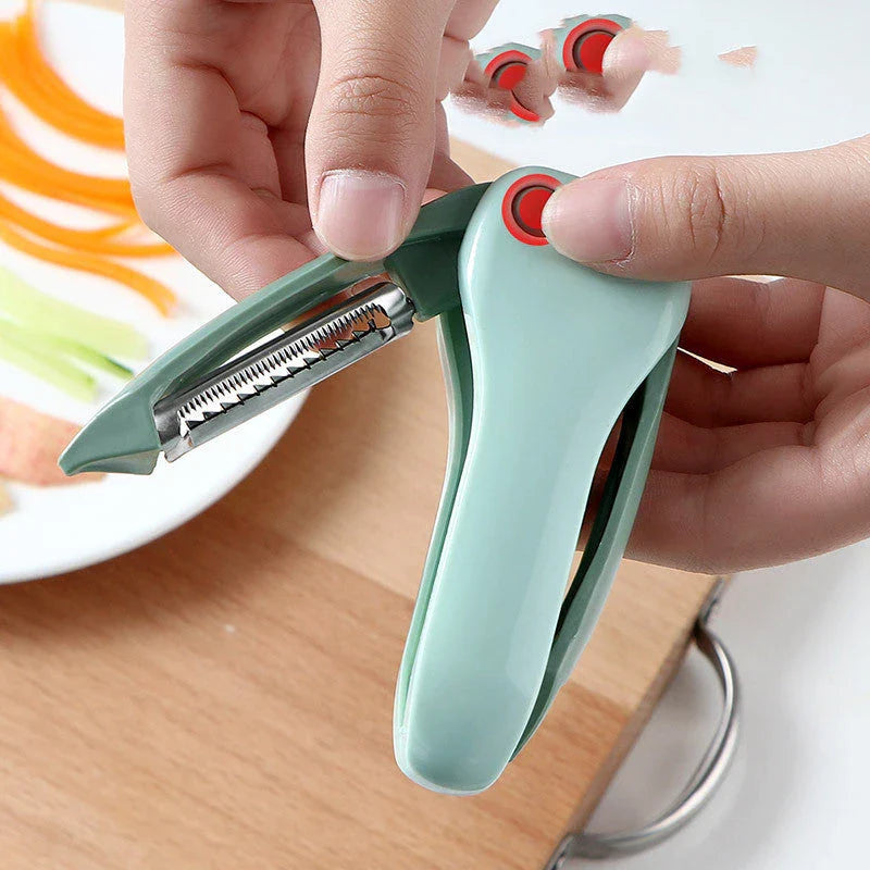 Shopfluxpro NZ Versatile Kiwi Fruit & Vege Prep Tool - Peel, Grate, Slice with Ease
