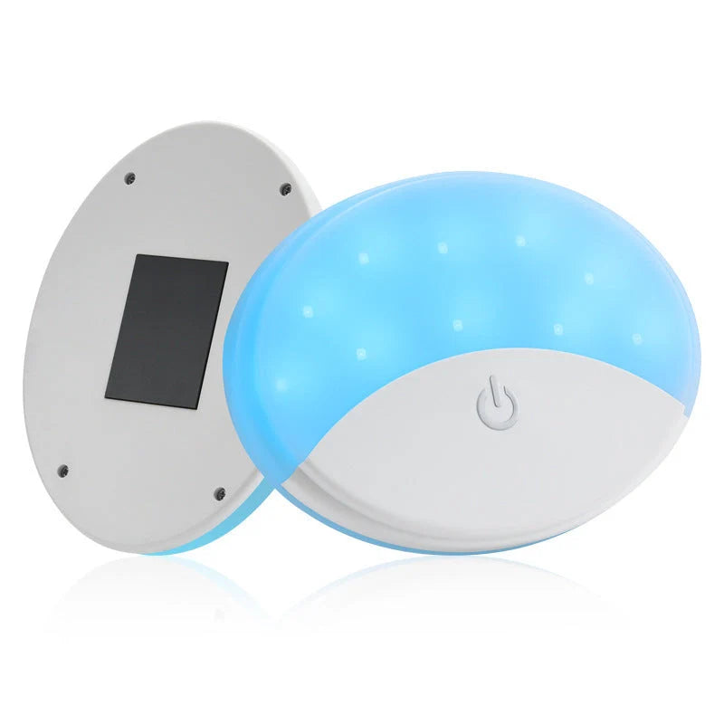 LED two-colour patting light with magnetic base for easy installation