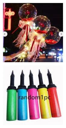 LED luminous balloon rose bouquet in various colors for Valentine's Day decorations