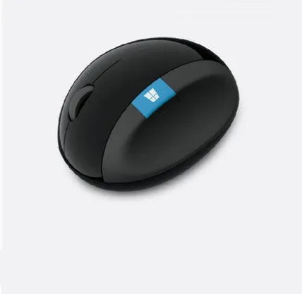 Microsoft Wireless Ergonomic Mouse Black with 1000 DPI and 2.4GHz USB receiver, standard size