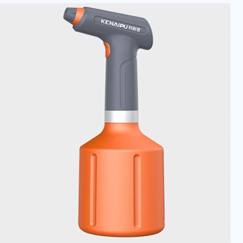 Automatic plant spray bottle with adjustable spout and USB recharge