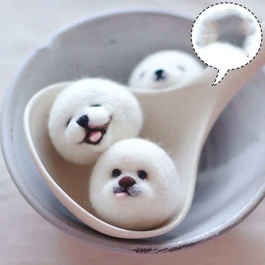 DIY Wool Felt Dolls Kit with materials and tools for creative crafting