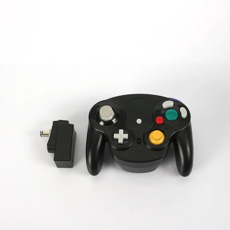 NGC2.4G wireless game controller for Wii and Nintendo GameCube in multiple colours.