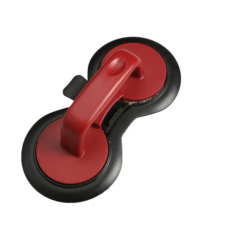 Black or red burger press with 20x10cm round mould for making uniform patties