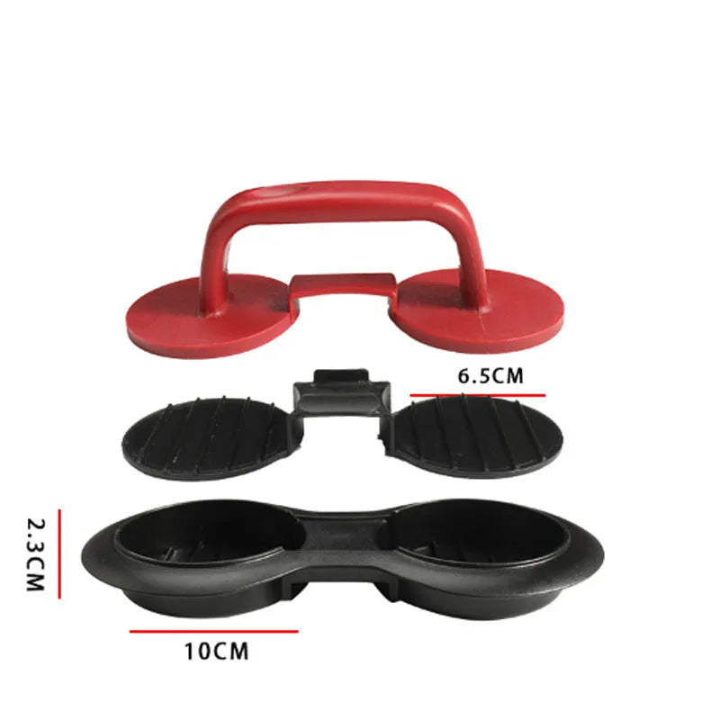 Black or red burger press with 20x10cm round mould for making uniform patties