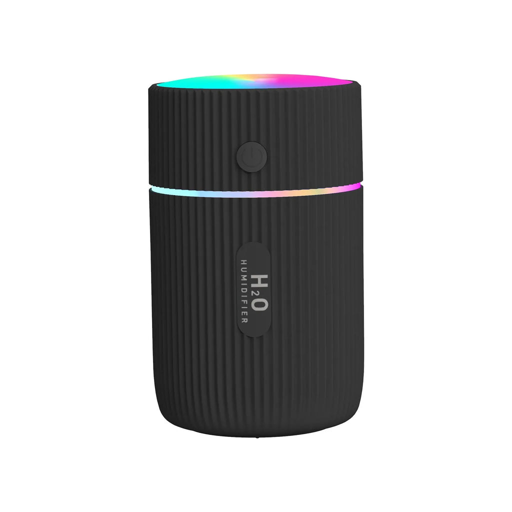 Portable USB ultrasonic diffuser humidifier in black, green, pink or white colours