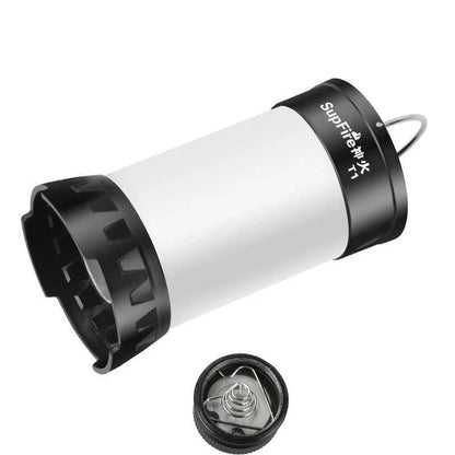 Multi-function LED rechargeable camping light in white, super bright for outdoor use