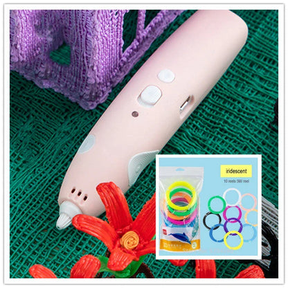 3D Printing Pen with LED display for temperature adjustment, compatible with ABS and PLA filaments