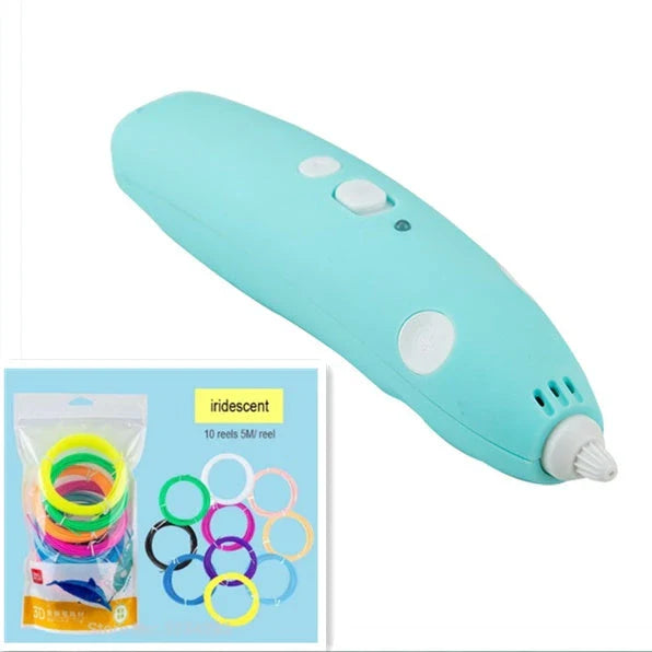3D Printing Pen with LED display for temperature adjustment, compatible with ABS and PLA filaments