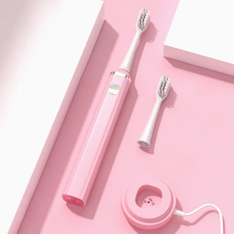 Jstyle Rechargeable Waterproof Sonic Electric Toothbrush in various colours with dust cover